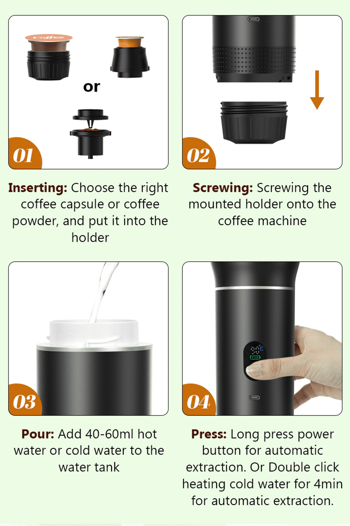 3-In-1 Portable Coffee Maker bey JetLight63